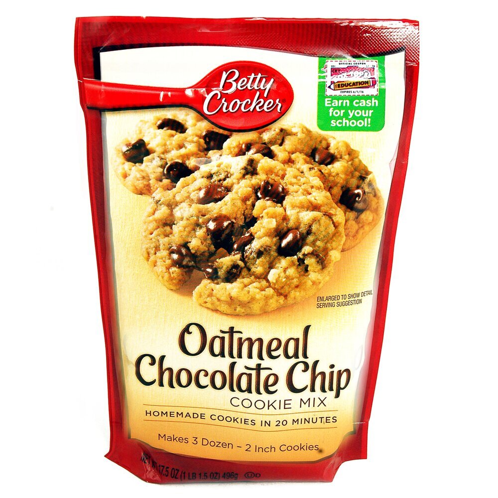 Betty Crocker Oatmeal Chocolate Chip Cookie Mix 496g 699