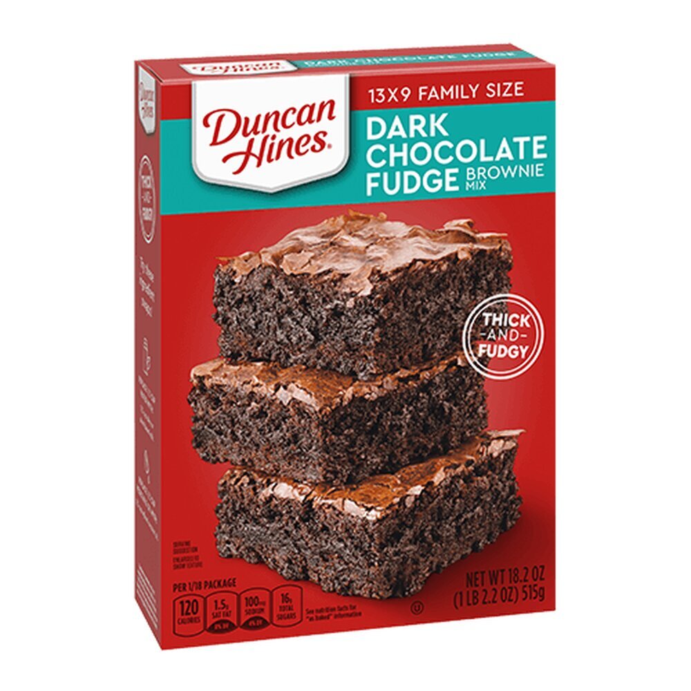 Duncan Hines Dark Chocolate Fudge Brownie Mix 515g 429