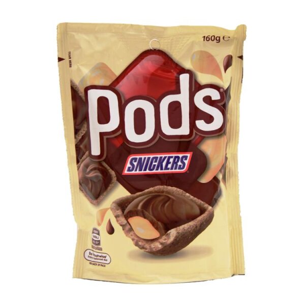 Snickers Pods Schokolade Beutel 160g