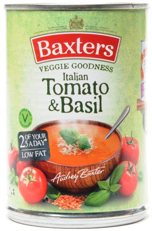 Baxters Vegetarian Italian Tomato With Basil Soup 400g Kaufen 399 