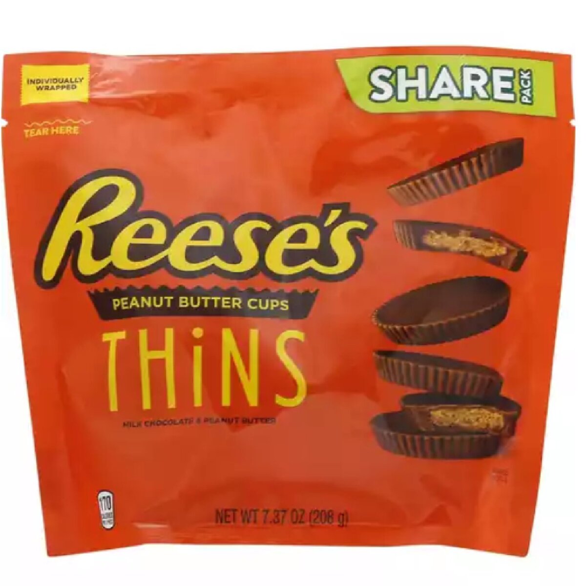 Reese´s Thins Peanut Butter Cups Chocolate Share Pack 208g 799