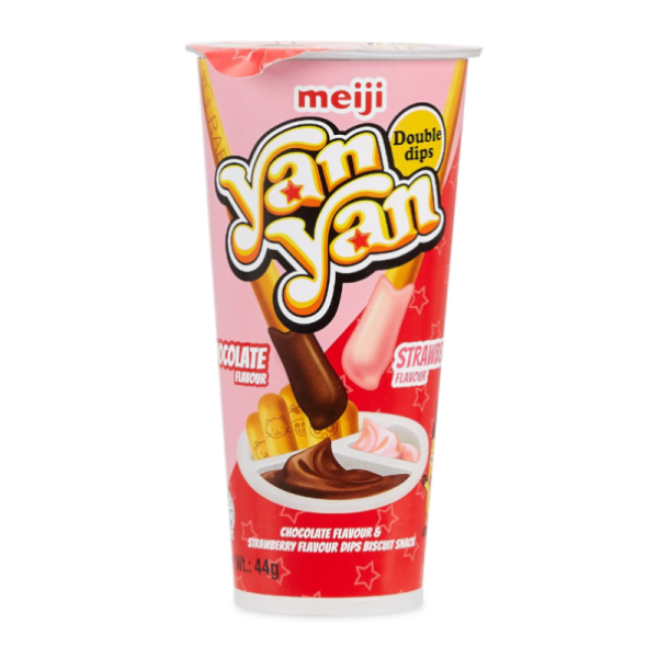 Yan Yan Chocolate Strawberry Double Dip 44g