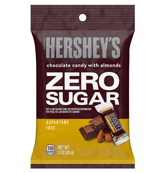 Hersheys - Chocolate with Almonds Zero Sugar 85g