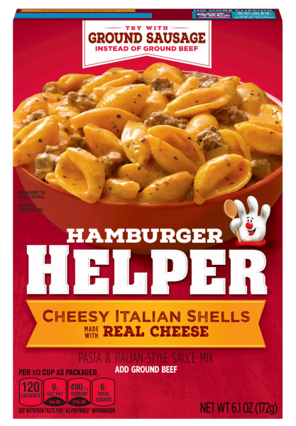 Hamburger Helper Cheesy Italian Shells 172g