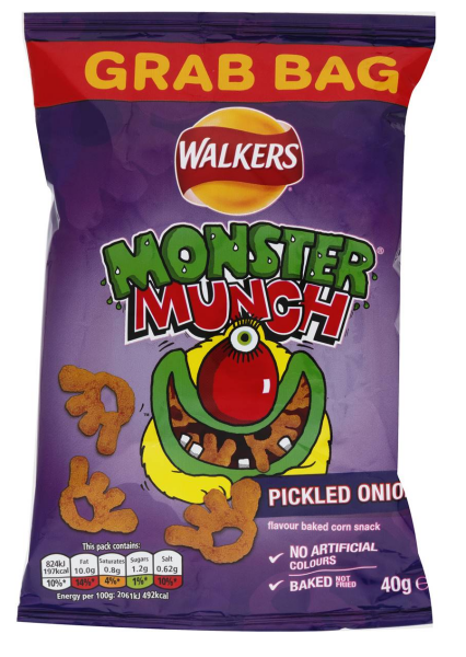 Walkers Monster Munch Pickled Onion 40g