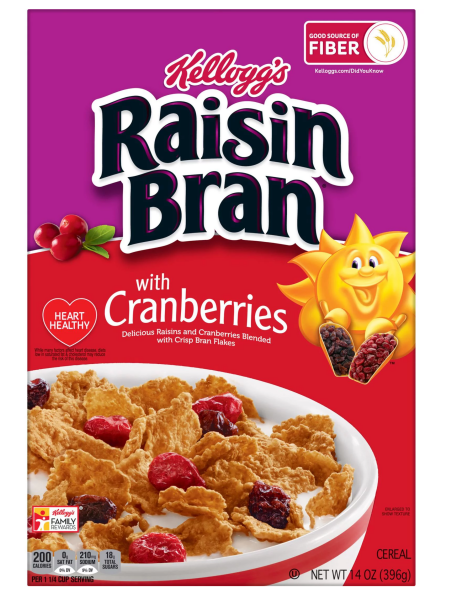 Kellogg´s Raisin Bran With Granberries 396g