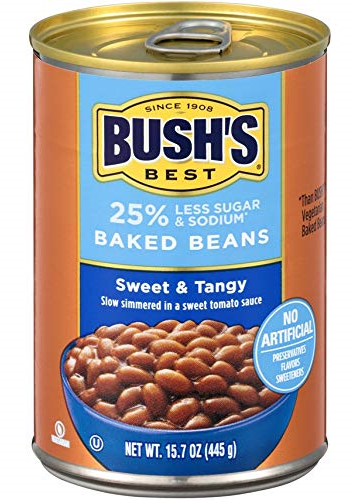 Bushs Best Baked Beans Brown Sugar (25% less sugar & sodium) 445g