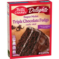 Betty Crocker Super Moist Triple Chocolate Fudge cake mix...