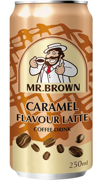 Mr Brown Caramel Flavored Latte Coffee Drink 250ml