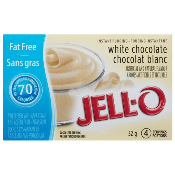 Jell-O White Chocolate Instant Pudding Fat Free 32g
