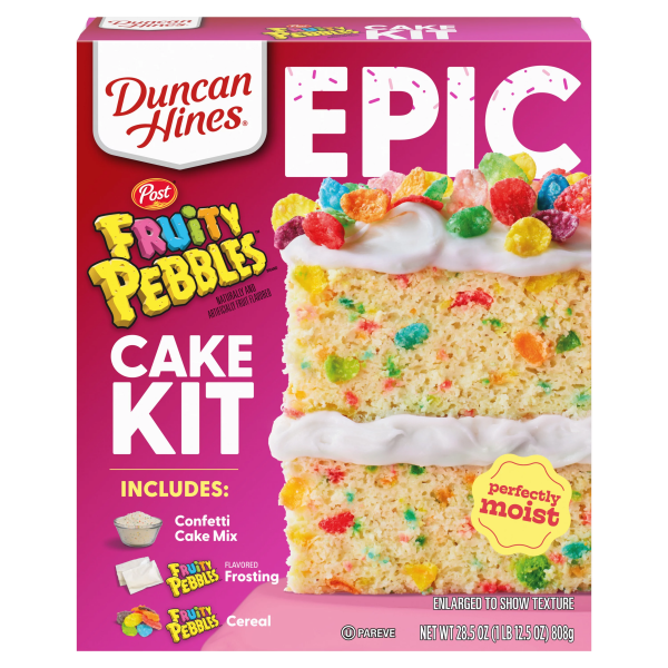 Duncan Hines Epic Fruity Pebbles Cake Kit 808g