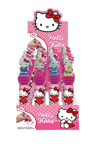 Hello Kitty Figur & Stempel mit Süßigkeiten 8g