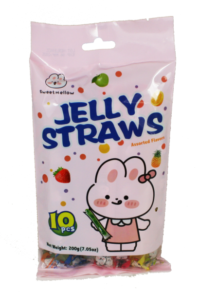 Sweet Mellow - Jelly Straws Fruit Mix 200g