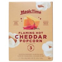 Magic Time Flaming Hot Cheddar Popcorn (3x 80g) 240g