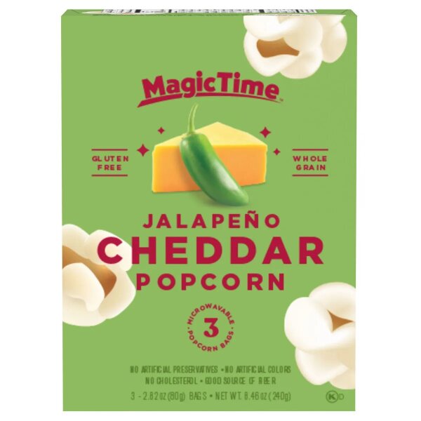 Magic Time Jalapeno Cheddar Popcorn (3x 80g) 240g