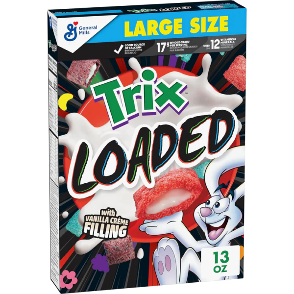 General Mills Trix Loaded Cereals With Vanilla Creme Filling 368g