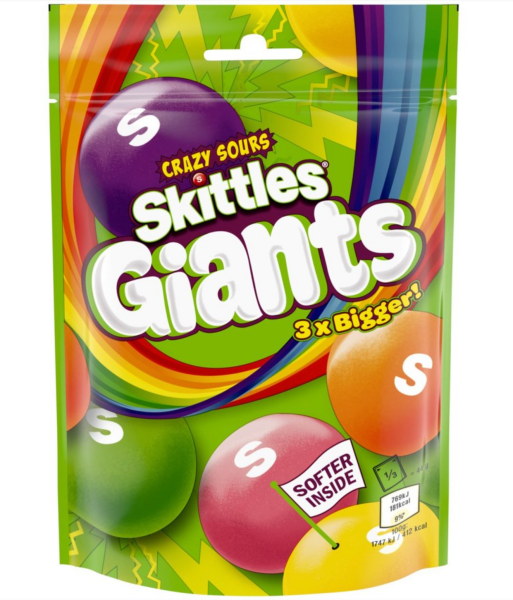 Skittles Giants Crazy Sour 3x Bigger 132g