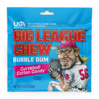 Big League Chew Bubble Gum Curveball Cotton Candy 60g