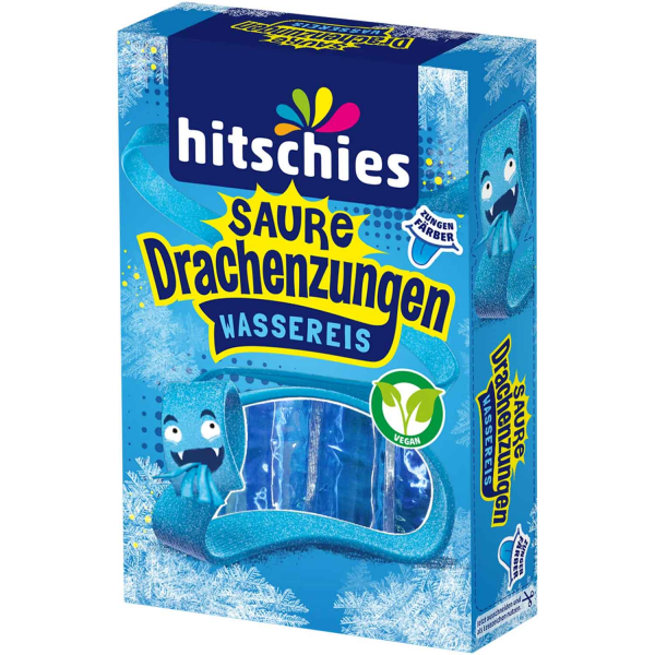 Hitschies Saure Drachenzungen Wassereis blau 10x40ml 400ml