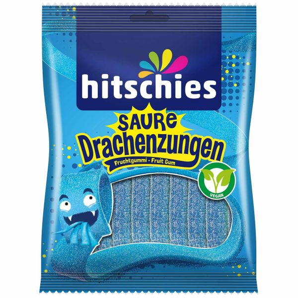 Hitschies Saure Drachenzungen Blau 125g