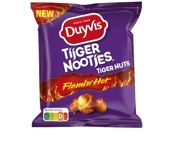 Duyvis Tijgernootjes Flamin Hot 275g