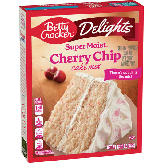 Betty Crocker Super Moist Cherry Chip Cake Mix 375g