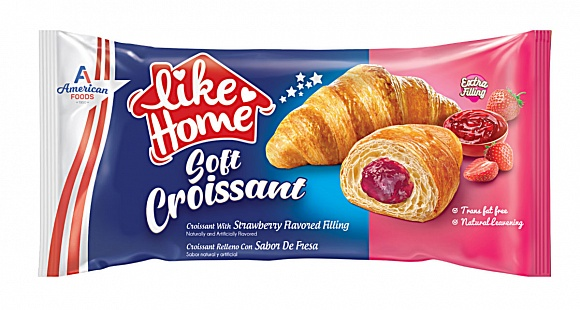 American Foods - Like Home Soft Croissant Strawberry 40g