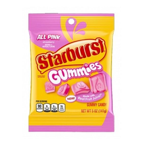 Starburst Gummies All Pink Strawberry 141g