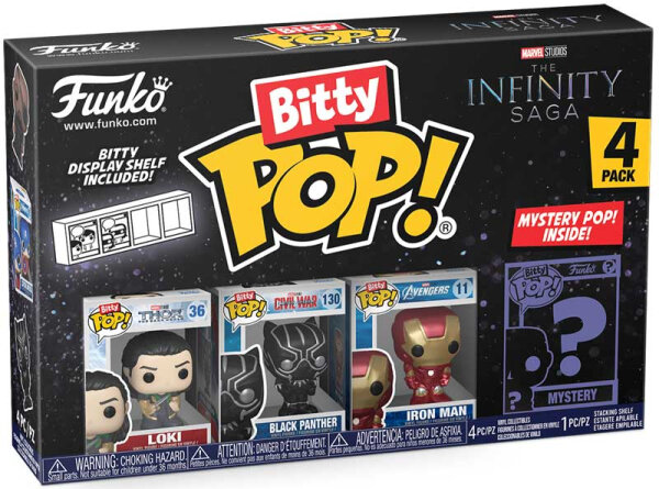 FUNKO POP! Bitty Pop Marvel Infinity Saga 4 Pack Series 4