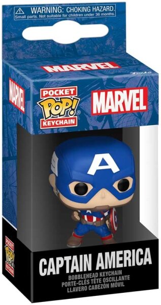 FUNKO POP! Pocket Pop Marvel Captain America Keychain Schlüsselanhänger